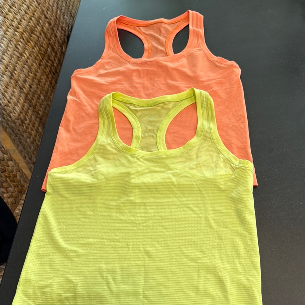 Neon Orange and Yellow Tank Tops